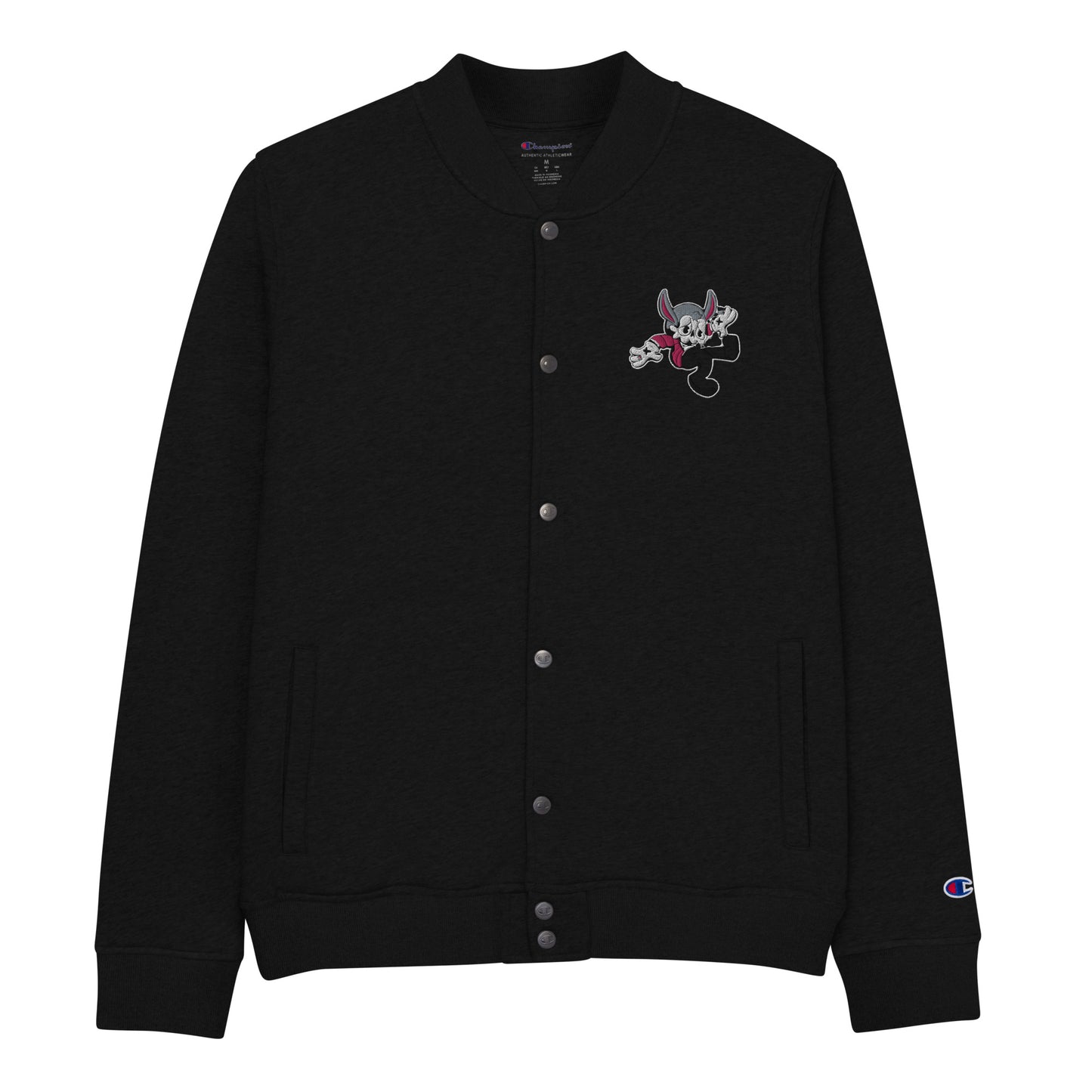Embroidered Pop 214 Champion Bomber Jacket - Random the Ghost