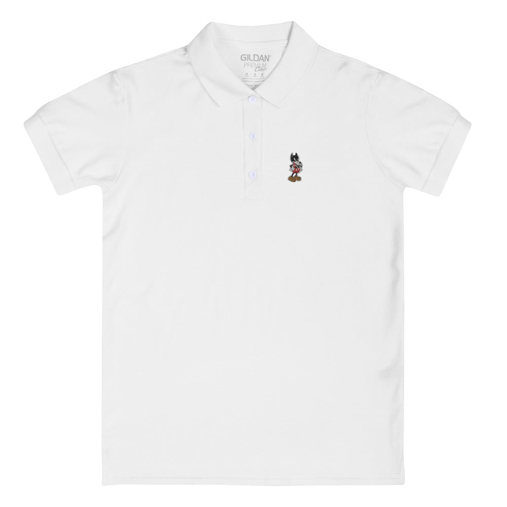 Embroidered Women's Polo Shirt - Random the Ghost