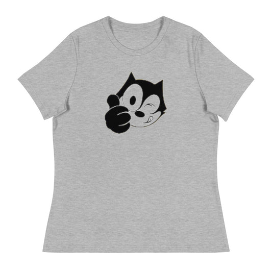 Women's Public Domain Cat T-Shirt - Random the Ghost