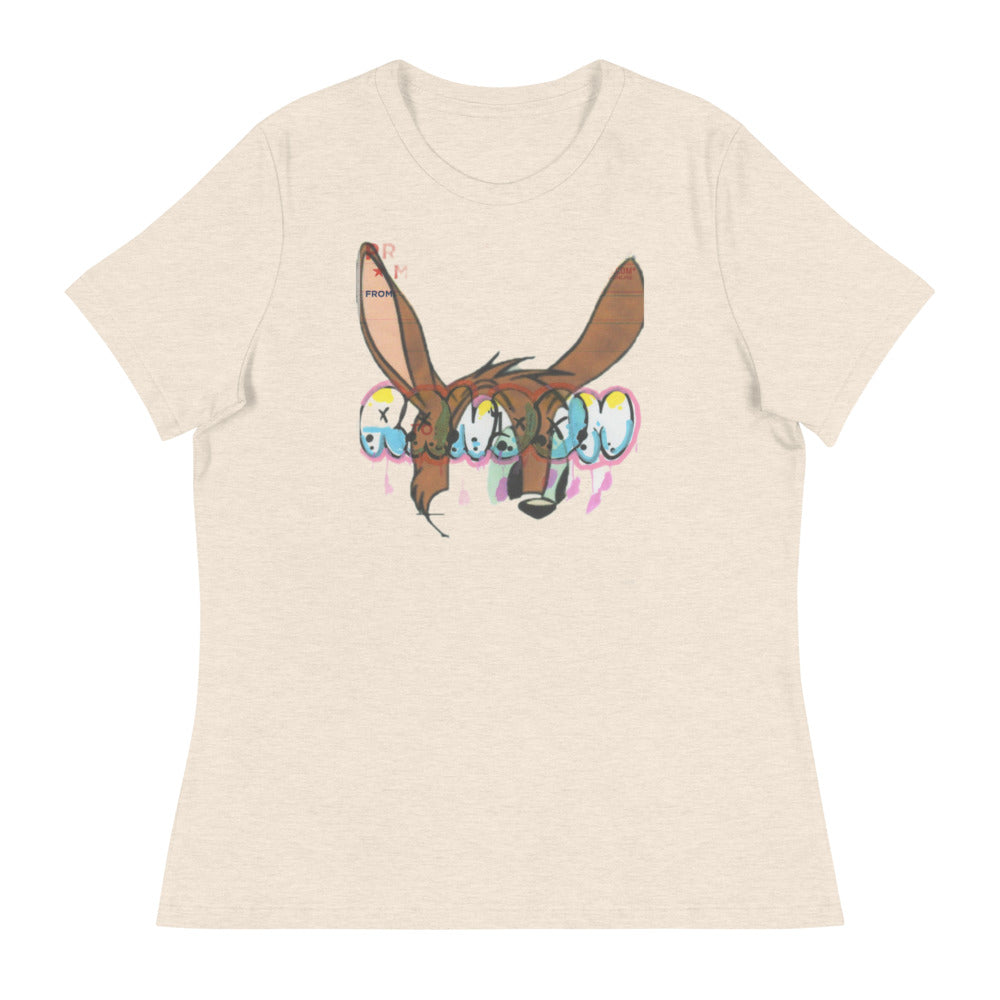Women's Relaxed Rabbit Ears T-Shirt - Random the Ghost